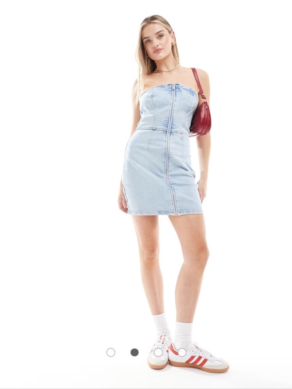 Nwt TOMMY JEANS | TOMMY HILFIGER  Denim Strapless Dress Size XS